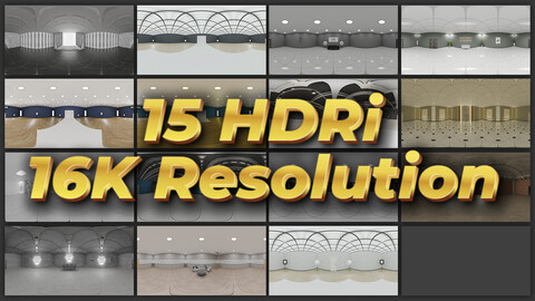 Studio Light HDRi Pack 15 / 16K Resolution