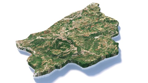 San Marino Terrain Map