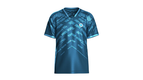 Soccer Blue Jersey-Away Kit