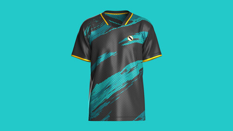 Soccer Mesh Printed Jersey-Third Kit