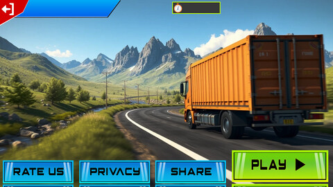 3D Truck Transport Challenge UI