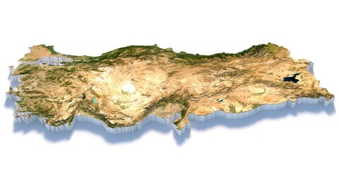 Turkey Terrain Map