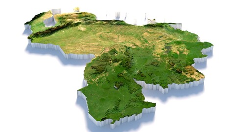 Venezuela Terrain Map