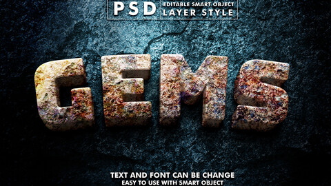 Games PSD fully editable text effect. Layer style PSD mockup template