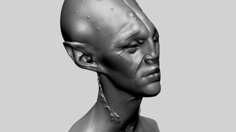 Female Creature Bust D