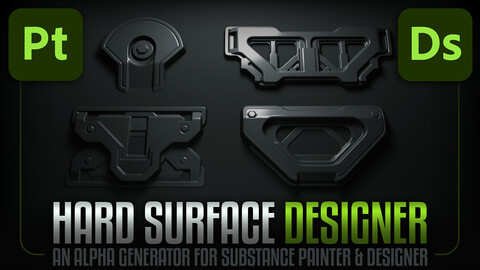 Hard Surface Designer - Alpha Generator for Substance Painter & Designer