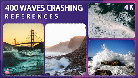 400 Waves crashing Image Reference Pack – Vol 1