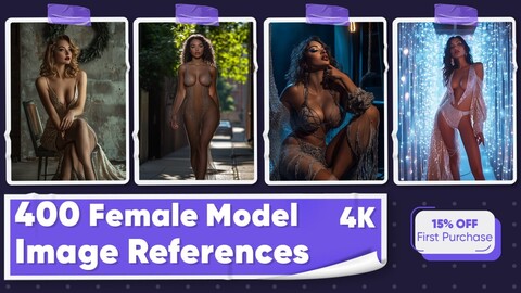 400 Female Model Image References - Vol 01