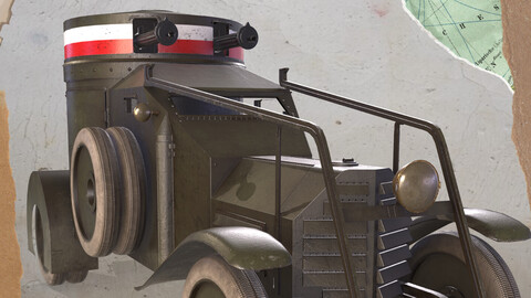 WWI Armored Car Lancia 1ZM 1916