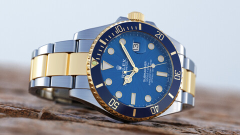 3D Model / Rolex / Submariner Date Blue