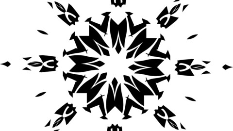 Snowflake Crystal inon. svg vector file, laser cut file, cricut file, engraving file, cnc cut file, Eps file