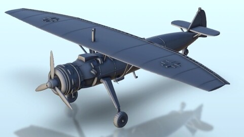 Heinkel monoplan | STL for 3D Printing Printer | Hard Surface