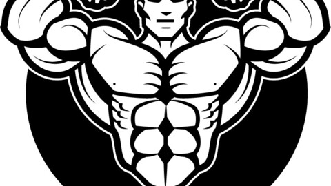 Bodybuilder, svg vector file, laser cut file, cricut file, engraving file, cnc cut file, Eps file