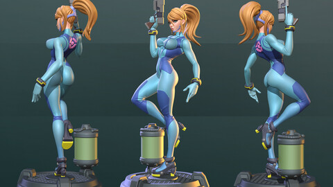 Samus Aran Zero Suit, 3D Print STL