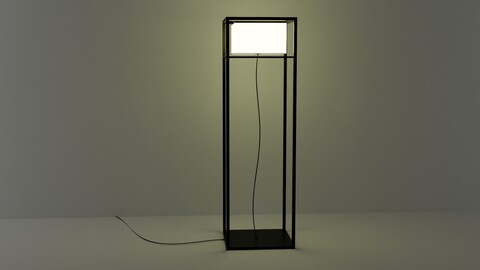 modern floor lamp  the cube