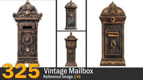 Vintage Mailbox | Reference Images | 4K