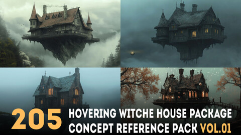 205 arts - Hovering Witche House Reference Package Vol.01 - More Than 6K Resolution