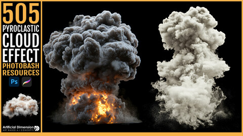 505 Pyroclastic Cloud Effect for Photobashing