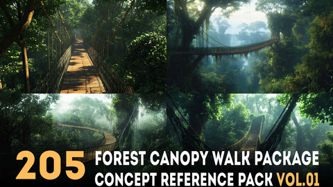 205 arts - Forest Canopy Walk Reference Package Vol.01 - More Than 6K Resolution