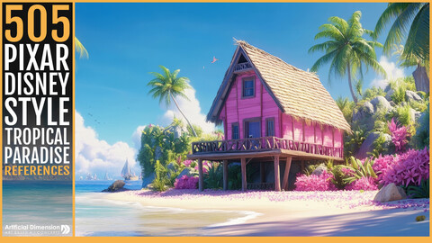 505 Pixar & Disney Style Tropical Paradise