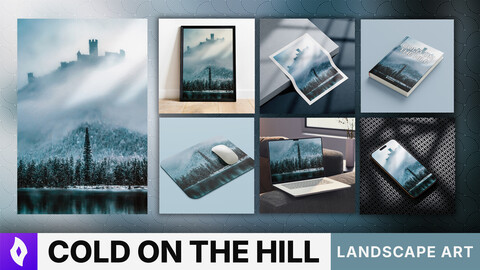 MATTE PAINTING: "Cold on the Hill" | Landscape Art