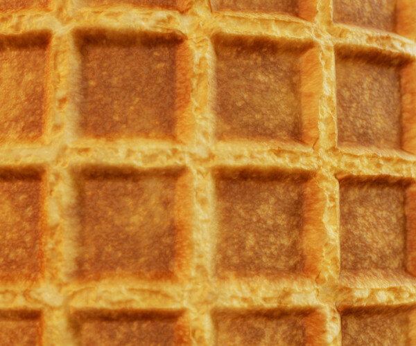 ArtStation - Seamless Waffle PBR Material Textures (food, ice cream ...