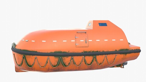 Life boat with interior V2