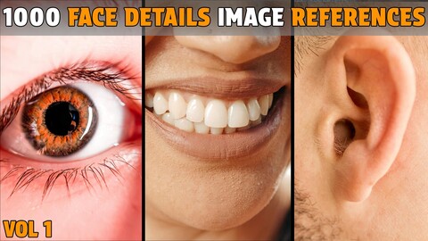 1000 Eye & Ear & Nose & Mouth Photo References - Vol 1