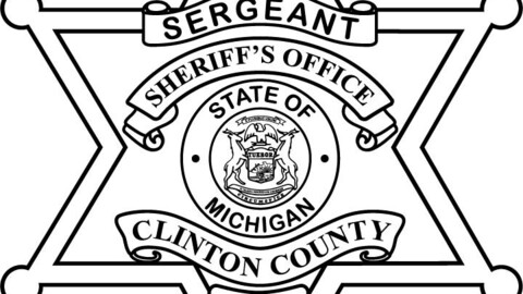 Sergeant Badge Clinton County Sheriff Office vector file, svg dxf file for laser cutting, laser engraving, Cricut cut file, cnc router file, EZ Cad file