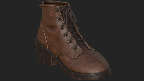 Boots 3D model PBR textures