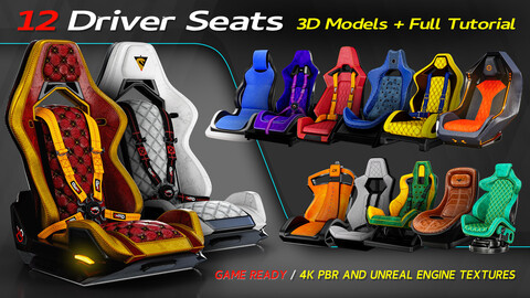 12 Driver Seats + Full Tutorial / 3D Models