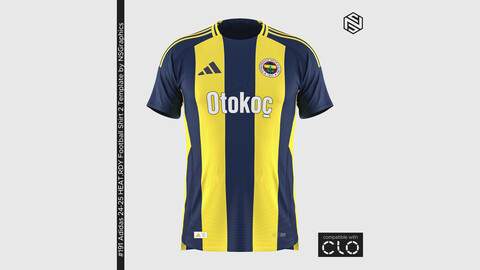 Adidas 24-25 HEAT.RDY Football Shirt 2 Template for CLO 3D & Marvelous Designer