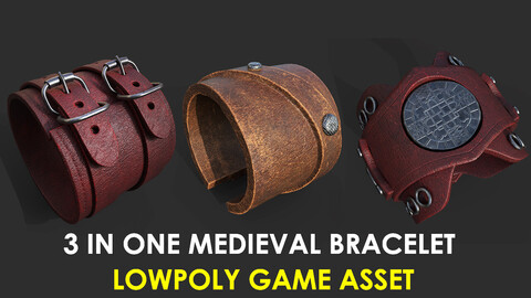 3 in one medieval bracelet game asset