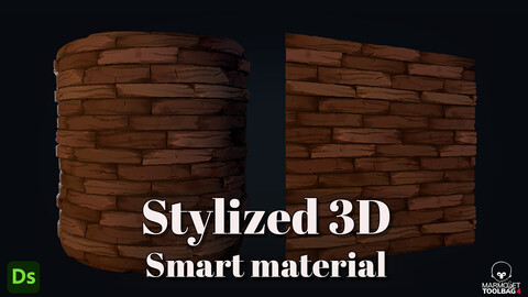 Stylized wood floor material - Substance 3D designer