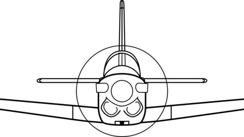 Beechcraft T 34C Front, svg vector file, laser cut file, cricut file, engraving file, cnc cut file, Eps file