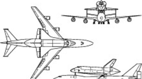 Shuttle Carrier Aircraft diagram, svg vector file, laser cut file, cricut file, engraving file, cnc cut file, Eps file