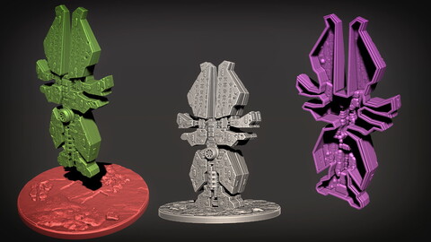 Kyriarchy Alliance Monolith 05 - 3D Print Ready - .OBJ, .STL files