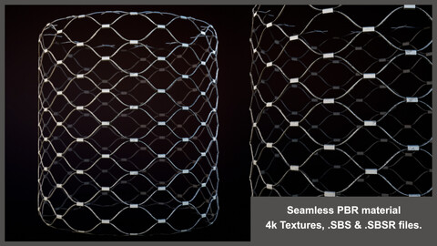 Seamless Fence Net Material Texture (wire, mesh, netting, steel)