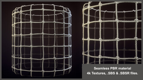 Seamless Knitted Net From Rope material textures