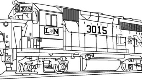 3015 Locomotive Rail Engine Model Line Art vector file, svg dxf file for laser cutting, laser engraving, Cricut cut file, cnc router file, EZ Cad file