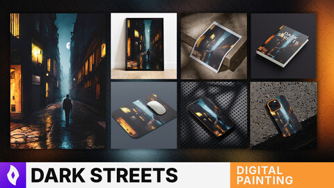 ILLUSTRATION: "Dark Streets" | Digital Painting