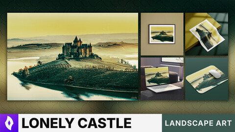 MATTE PAINTING: "Lonely Castle" | Landscape Art