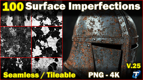 100 Ultra High-Quality Surface Imperfections (Seamless and Tileable) Vol 25