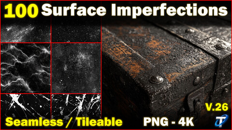 100 Ultra High-Quality Surface Imperfections (Seamless and Tileable) Vol 26