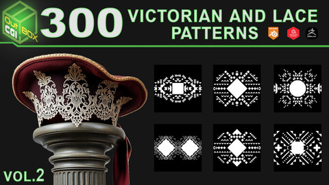 300 Victorian and Lace Patterns for Substance Painter Vol.2- 70% RELEASE DISCOUNT