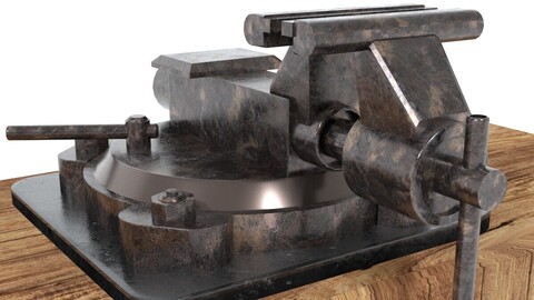 laos Vintage Bench Vise