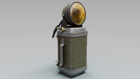 Old Mining Lantern - Game Ready - 3D Model 3D model