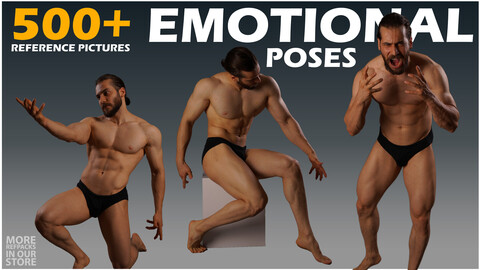 540+ Male Emotional Act Poses Reference Pictures