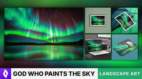 MATTE PAINTING: "God Who Paints the Sky" | Landscape Art