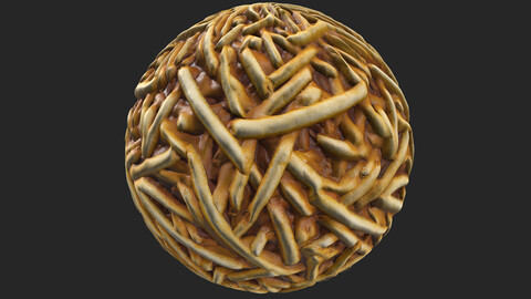 Tileable French Fries PBR Texture